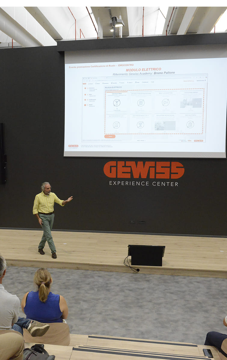 Certificazione dei ruoli di vendita Idrocentro - GEWISS