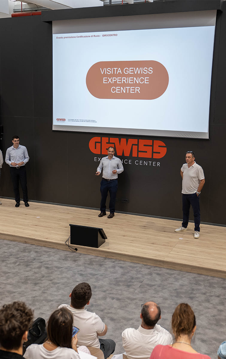 Certificazione dei ruoli di vendita Idrocentro - GEWISS