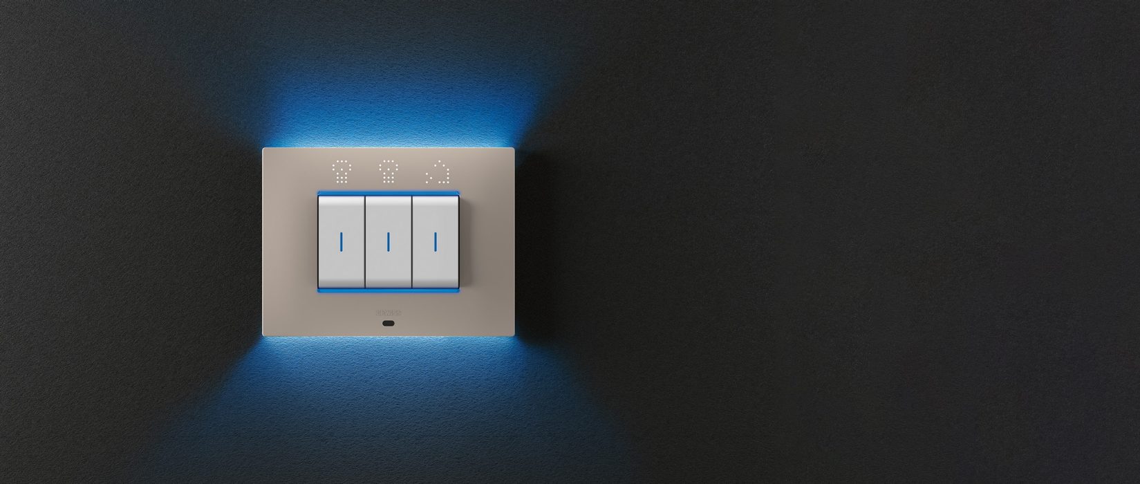 DELPHI Set Tripla Porta Bianco – 2 Interruttori (1 Semplice + 1 A 2 Vie) E 1 Presa, Telaio Incluso, 230V, Per Impianto Elettrico