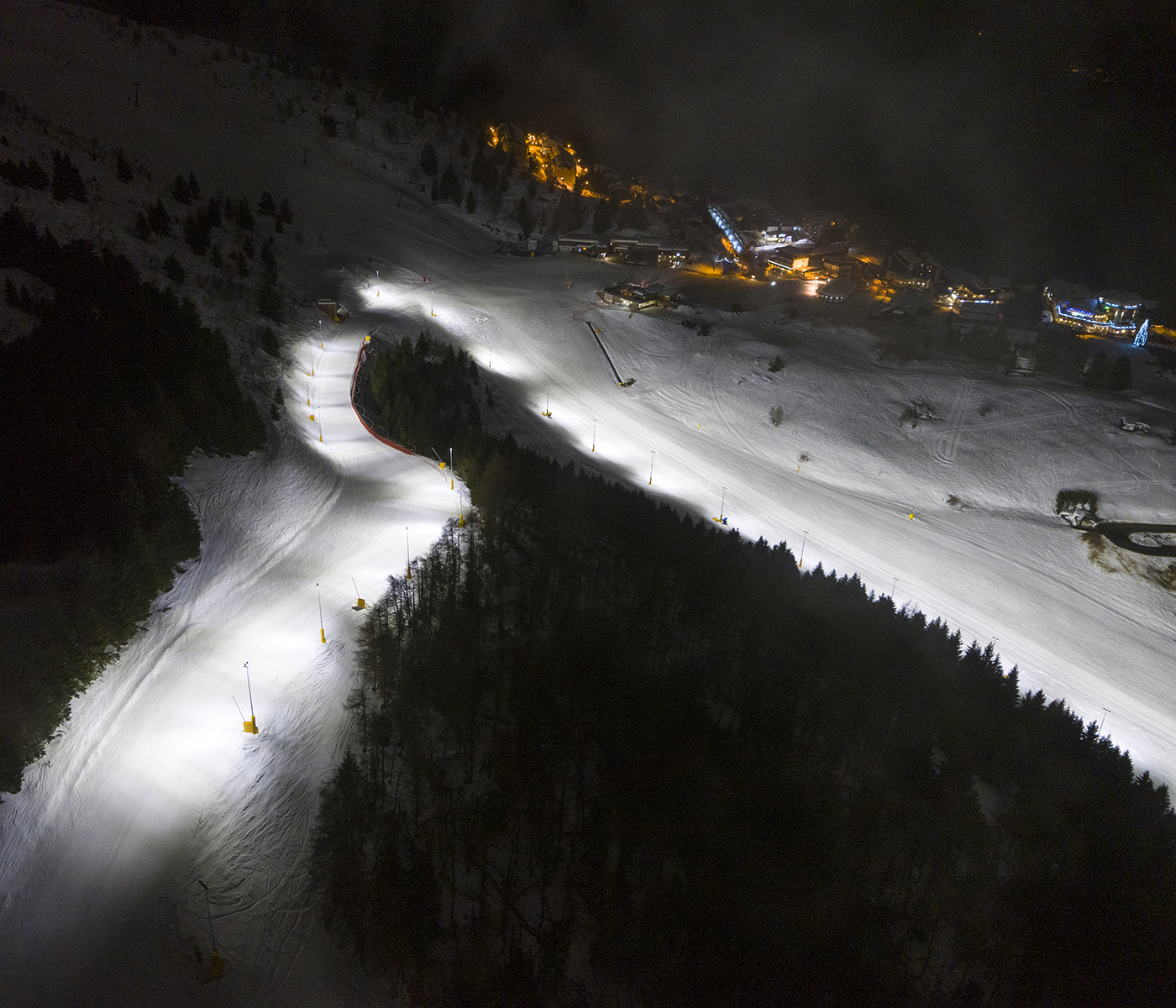 Espace skiable de Monte Bondone, installation sportive en extérieur