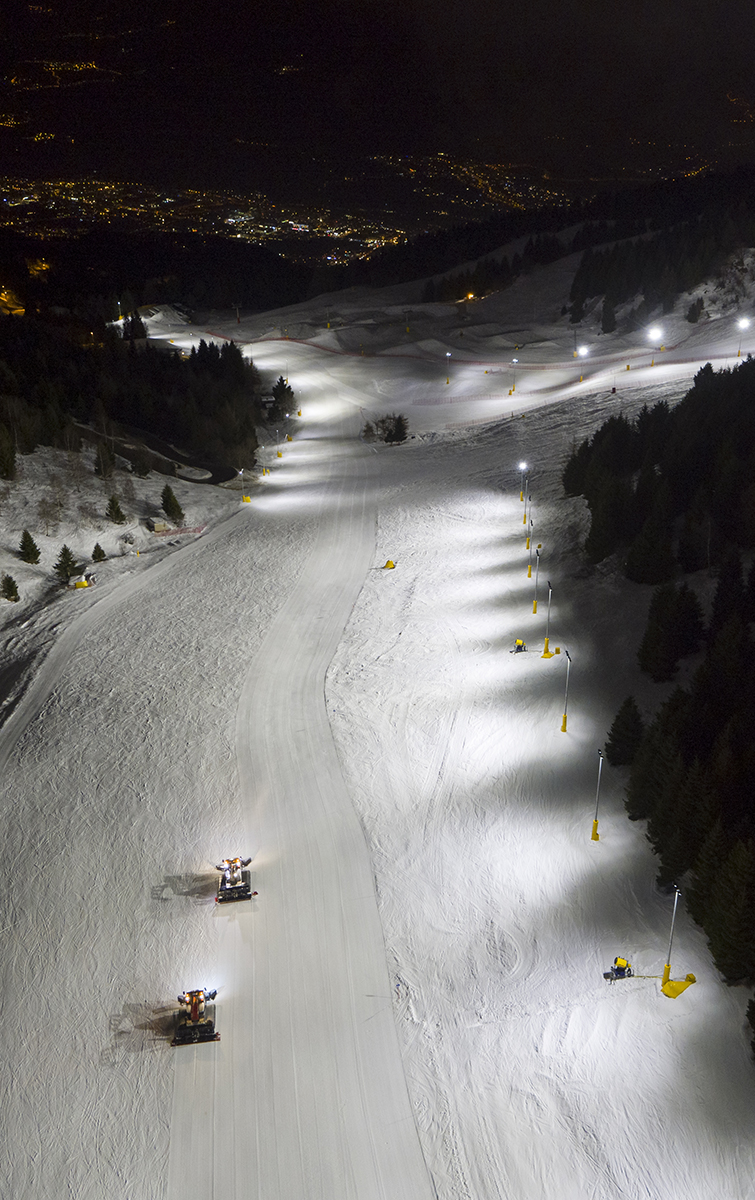 Espace skiable de Monte Bondone, installation sportive en extérieur