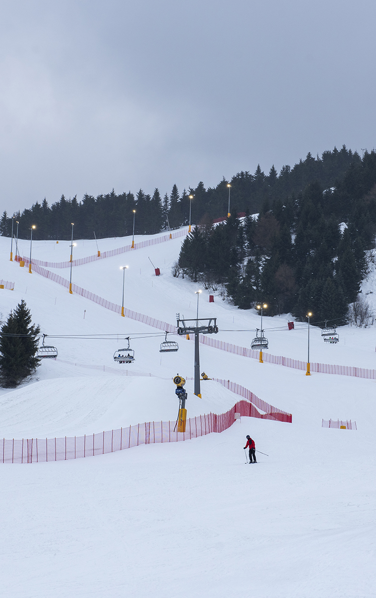 Espace skiable de Monte Bondone, installation sportive en extérieur