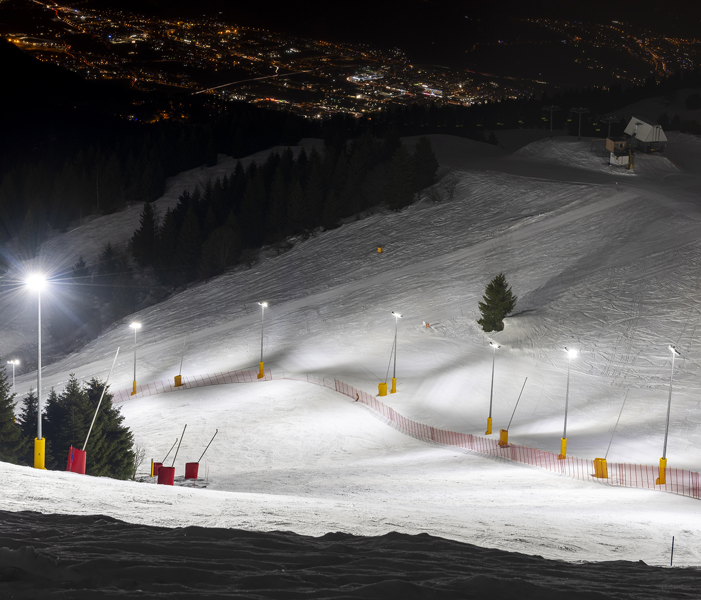 Espace skiable de Monte Bondone, installation sportive en extérieur