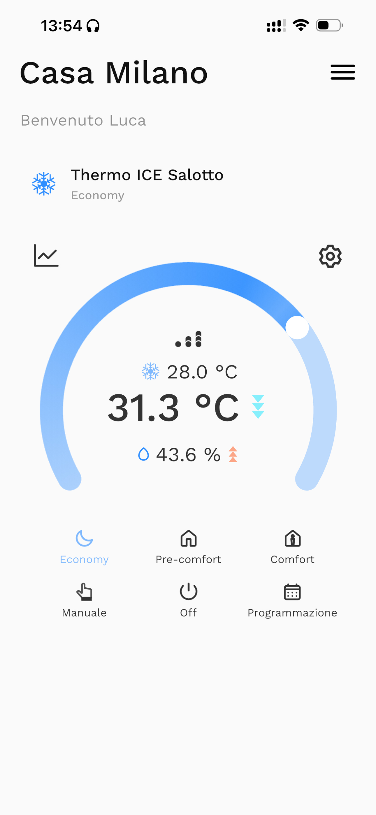 Thermo Ice 2.0 screen app