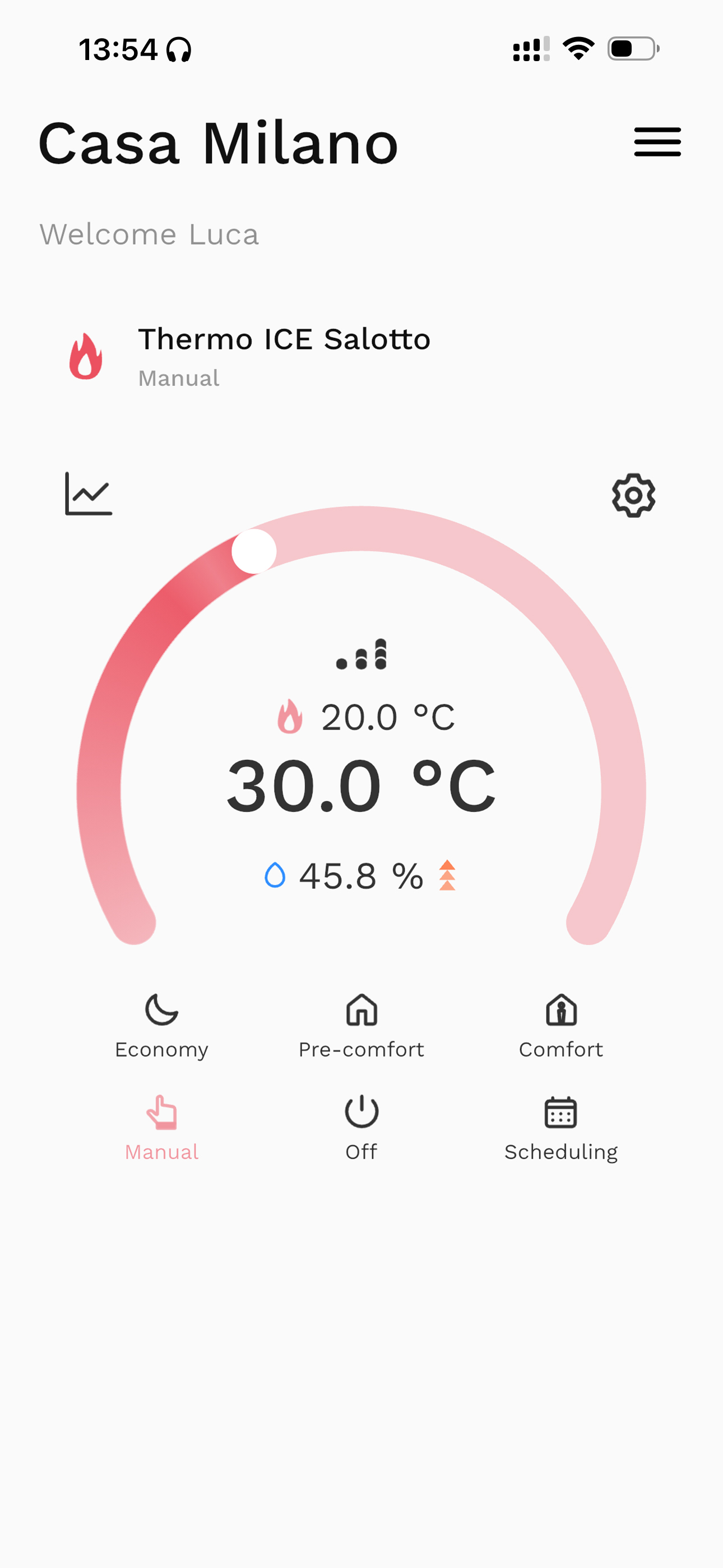Thermo Ice 2.0 screen app