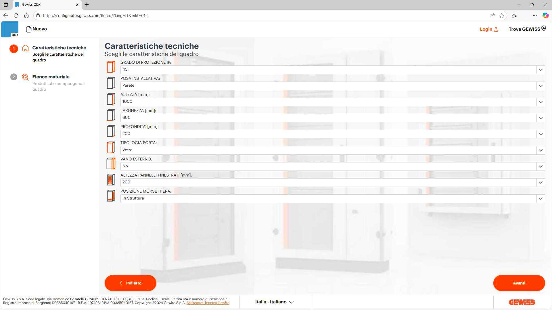 Configuratore QDX anterpima