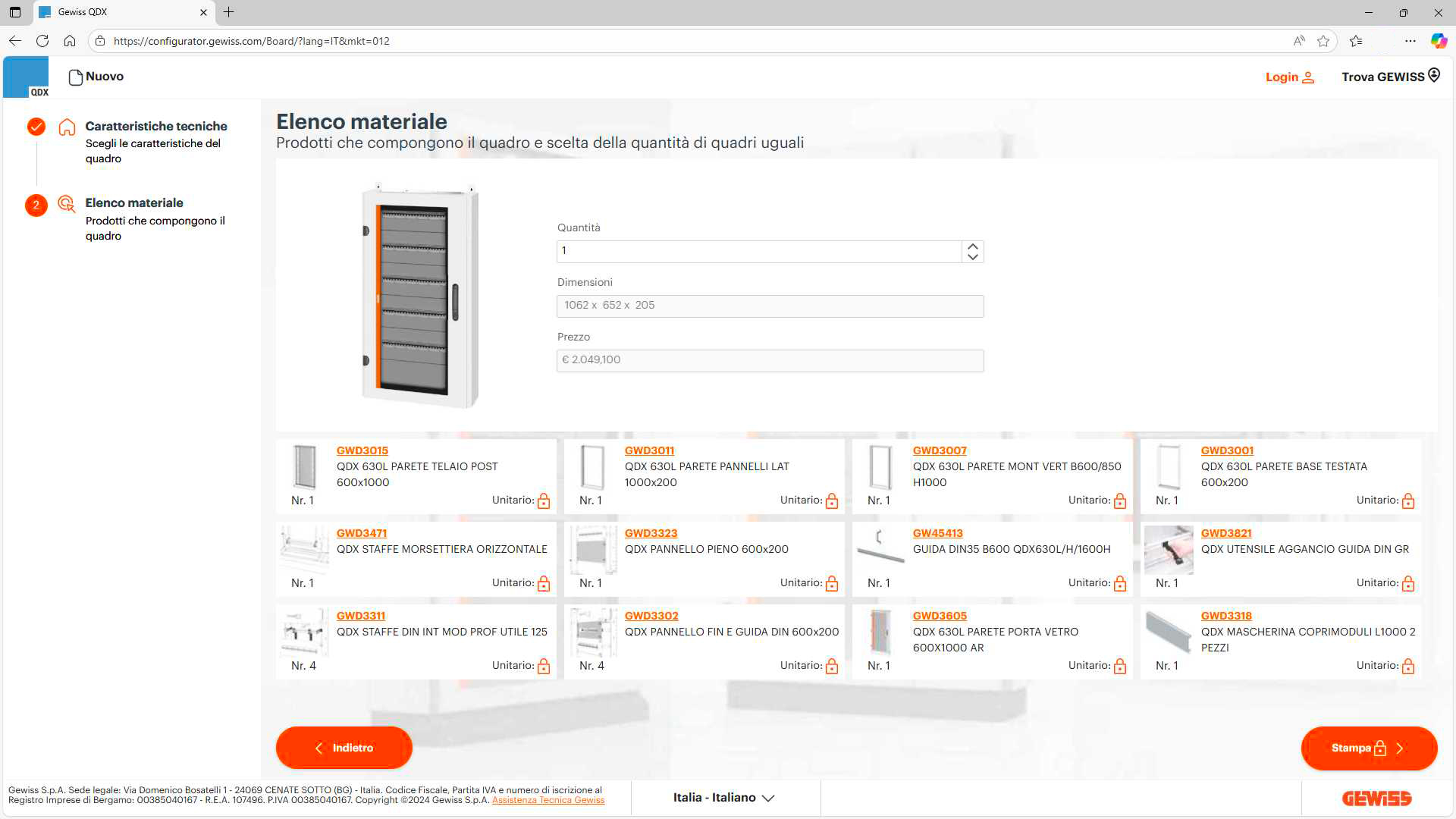 Configuratore QDX anterpima