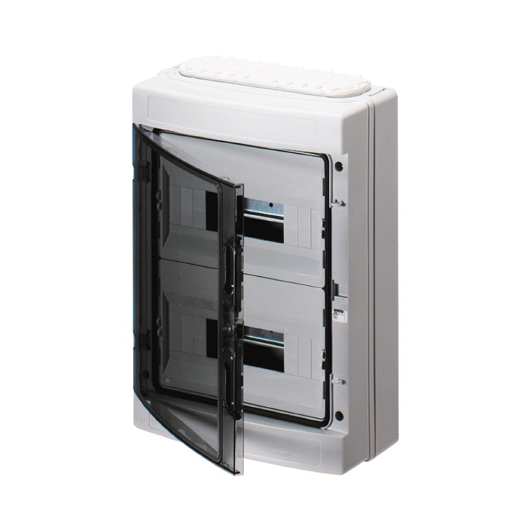 Cuadro eléctrico Gewiss GW40611 caja electrica Naranja, Transparente, Color blanco, 465 mm, 855 mm, 95 mm