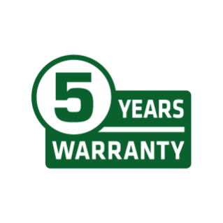 5-Year warranty