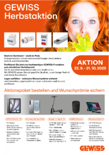 GEWISS Herbstaktion