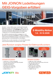 E-Mobility Verkaufsaktion 2025