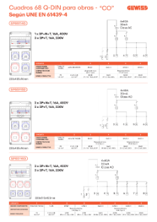 Q-DIN para obras “CO”