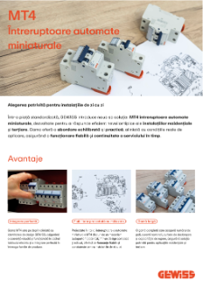 MT4 Întreruptoare automate miniaturale