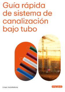 Sistema de canalización bajo tubo