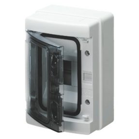 RESIDENTIAL SURFACE-MOUNTING ENCLOSURE 18 MODULES IP65 WITH TERMINAL BLOCK