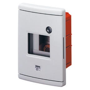 Quadros de electricidade estanques de encastrar de emergência e aplicações especiais com calha DIN