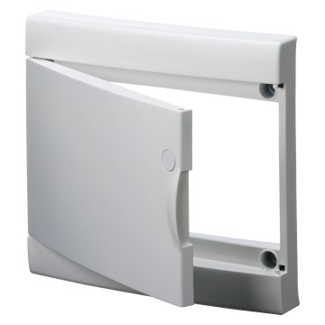 Porta cega com moldura para o acabamento dos quadros de electricidade modulares Padrão Francês sem porta Branco RAL 9016 - IP40 Porta cega com moldura para o acabamento dos quadros de electricidade modulares Padrão Francês sem porta Branco RAL 9016 - IP40