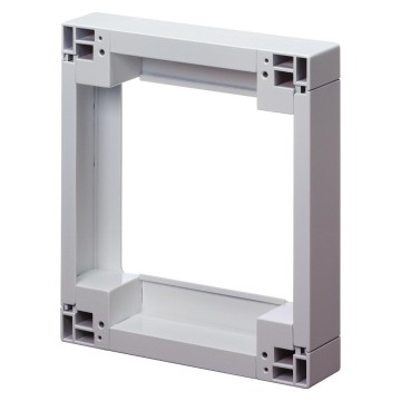 Set van modulaire afstandhouders voor deelnemerbehuizingen, bases, containers en borden 50 mm dik - Clipmontage - Wit RAL 9016