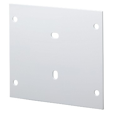 Placa de base em material isolante para bases de apoio. Fixação com parafusos na parede Placa de base em material isolante para bases de apoio. Fixação com parafusos na parede