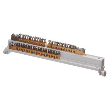 Borniers bipolaires avec support pour coffrets pour parois en plaques de plâtre