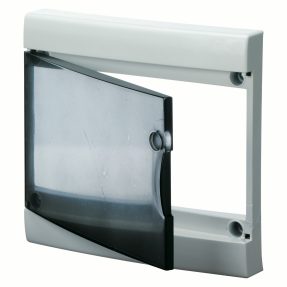 puerta transparente ahumada con marco para el acabado centralitas norma francesa sin puerta - ip40 - 39 módulos