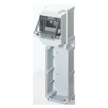 Modular bases with panel and with window with EN 50022 din rail - IP66 Modular bases with panel and with window with EN 50022 din rail - IP66
