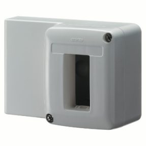 SELF-SUPPORTING DEVICE BOX FOR SYSTEM DEVICE - FOR MINI TRUNKING - 1 GANG - WHITE RAL 9010