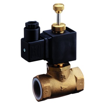 Solenoid valve, with manual reset, normally open - 230V - 50Hz