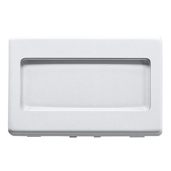  TLAČÍTKO S PODSVÍCENOU JMENOVKOU 250 V AC – NO 10 A – 3 MODULY – SYSTEM – BÍLÁ