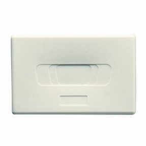 carcasa hueca preparada para el alojaminto de conectores dato sub-d - 9- 15-25 - 3 módulos- system white