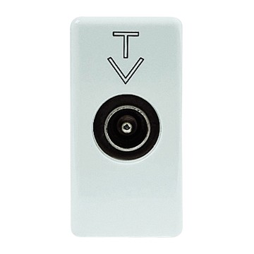 Tomadas coaxiais TV (5-2400 MHz) blindadas classe A - conector IEC macho Ø 9,5 mm