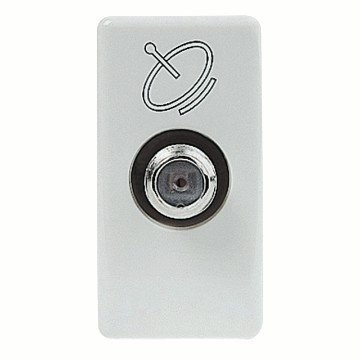 Coaxial TV-SAT sockets (5-2400 MHz) class A shielding - F female connector Coaxial TV-SAT sockets (5-2400 MHz) class A shielding - F female connector