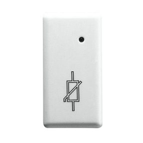 LIMITATORE DI SOVRATENSIONI CON SEGNALAZIONE INTERVENTO - 250V ac - 75J - 1 MODULO - SYSTEM WHITE