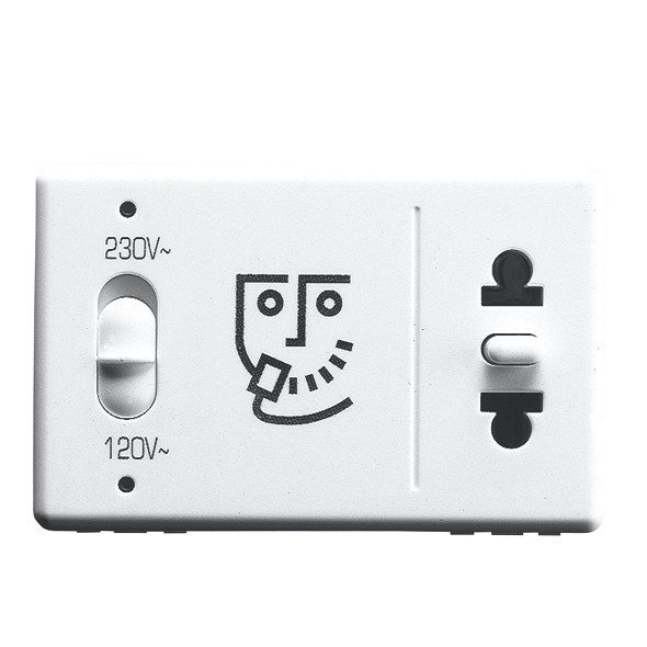  BASE PARA MAQUINA SE AFEITAR ELÉCTRICA-NORMA EURO/AMERICANA-TRANSFORMADOR DE AISLAMIENTO-SEÑALIZACIÓN LUMINOSA TENSIÓN-230V 50/60Hz-3 M- SYSTEM WHITE
