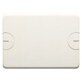 blindabdeckungen zur installation auf rechteckigen einbaukästen - 3 einsätze - mit schrauben - wolkenweiss