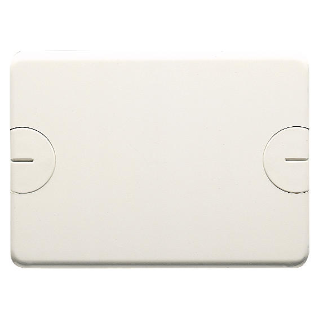 BLANK PLATE FOR RETTANGOLARI FLUSH-MOUNTING BOXES - 3 GANG - WITH SCREW - CLOUD WHITE