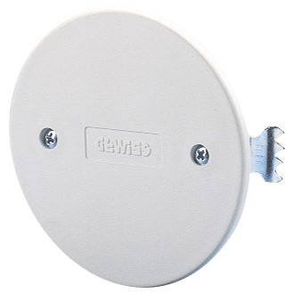 Lid for round flush-mounting boxes - white Lid for round flush-mounting boxes - white