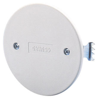 ROUND FLUSH MOUNTING BOX LID - Ø 65mm - WHITE - WITH EXPANSION
