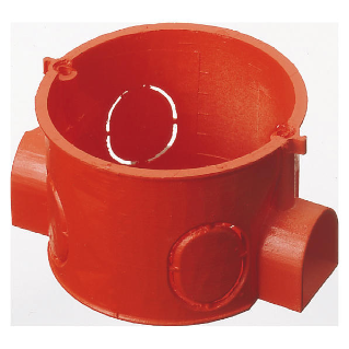 ROUND MODULAR FLUSH-MOUNTING BOX - HALOGEN FREE - DIAMETER 60x42