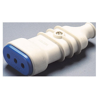 FICHE MOBIL - STANDARD ITALIEN - 2P+T 10A 250V ac - TIPO P11 - BLANC