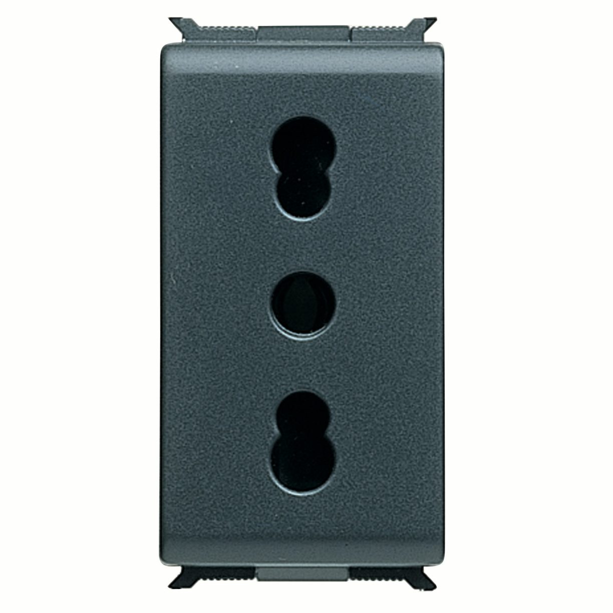GEWISS 14203 Steckdose – 2P+T 16A, Farbe Titan, Serie Chorus