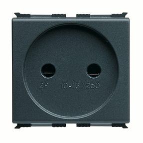 steckdose französischer standard 250v ac - 2p 16a - 2 module - playbus
