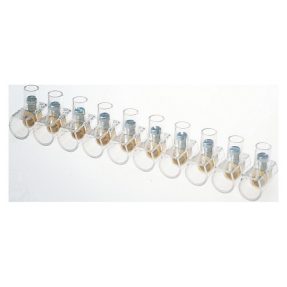 mobile terminal block with modular busbars - slotted screw - max.section flex.cable 2,5 mm²- 10 poles per bar