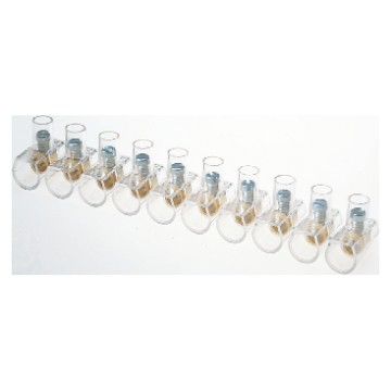 Borniers volants en barrettes modulables - 450 V - T 85°C - Transparent - IP20 Borniers volants en barrettes modulables - 450 V - T 85°C - Transparent - IP20