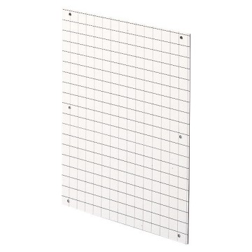 Placas de fundo em material isolante para montagem de equipamento não modular