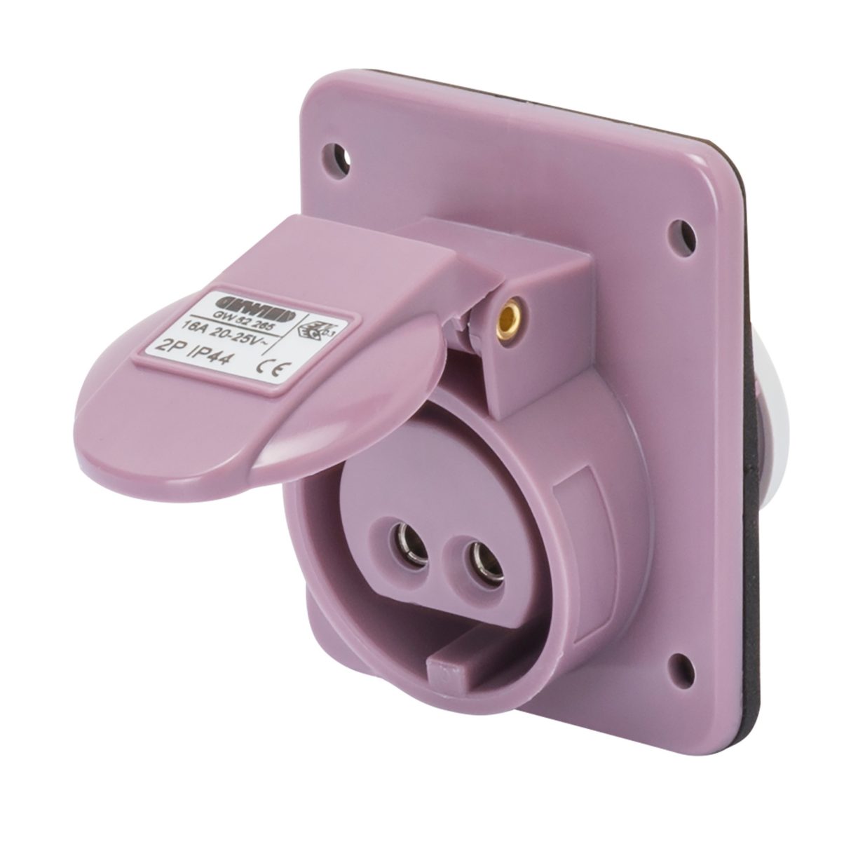 10° ANGLED FLUSH-MOUNTING SOCKET-OUTLET - IP44 - 2P 32A 20-25V 50-60HZ ...