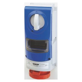 prise verticale interverrouillée - sans fond - pour utilisation sèvére - avec base porte-fusibles - 3p+n+t 32a 346-415v-50/60hz 6h - ip66