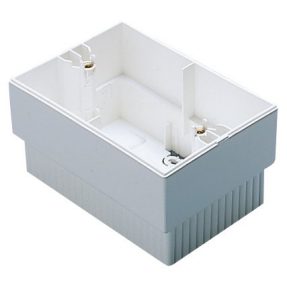 קופסה להתקנה על קיר - למסגרות Playbus ו-Virna‏ - 1/2/3 מודולים - לבן ענן - System/Playbus