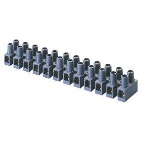 MORSETTIERA SCOMPONIBILE IN TECNOPOLIMERO - SEZ.MAX CAVO FLESSIBILE 25 MM² - 12 POLI