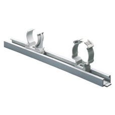 Rail composable pour la fixation des supports - Gris RAL 7035 Rail composable pour la fixation des supports - Gris RAL 7035